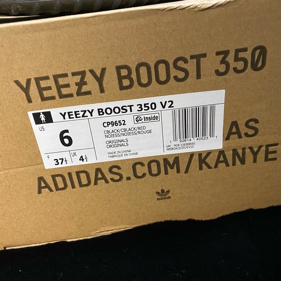 YEEZY BOOST 350 V2 'BRED' - Picture 4 of 8